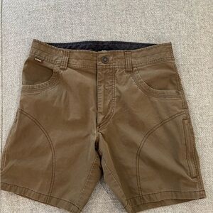 Kuhl Olive Cargo Shorts Versatile Cotton Twill
